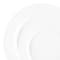 Smarty Had A Party Matte Milk White Round Plastic Dinnerware Value Set (120 Dinner Plates + 120 Salad Plates), 240PK 4850WH-VP-CASE - alternate 3