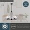 Vaxcel Dalton 5-Light Matte Black Chandelier, Clear Glass Shade, Pendant Fixture H0309 - alternate 6