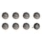 Homeroots Set of Eight Black And Silver Ceramic And Metal Drawer Pull Knobs, 8PK 544420 - alternate 5