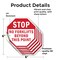 Signmission Stop No Forklifts Beyond This Point, 6 inch X 6 inch, Vinyl Decal, 5PK OC-D-5PACK-6-59 - alternate 3