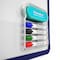 Classmaster Magnetic Dry Erase Organizer with Magnetic Eraser & 4 Markers MPHK - alternate 2