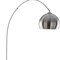 Homeroots 76" Chrome and Black Arched Floor Lamp With Silver Dome Shade 530717 - alternate 7