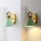 Jonathan Y Phineas 7" 1-Light Adjustable Farmhouse Bohemian Iron LED Vanity Light, Mint Green/Brass Gold JYL1114D - alternate 9