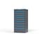 Strong Hold 10 drawer cabinet - (6x 4ft, 4x 5ft) - Blue accents - Keyed Alike S3060-PPAAS-1003FS - alternate 3