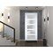 Vdomdoors Front Exterior Prehung FiberGlass Door Frosted Glass / Manux 8002 White Silk / Office Commercial an MANUX8002EXD-WS-W30 x H80-LH - alternate 2