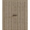 Sartodoors Interior Solid French Double Doors 72 x 80 inches, BASIC 3001 Caramel Oak, Wood Interior Solid Pan BASIC3001DD-NATUR-72 - alternate 1