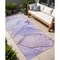 Homeroots 2' X 8' Gray and Purple Abstract Washable Non Skid Indoor Outdoor Runner Rug 559407 - alternate 1