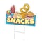 Signmission Snacks Die Cut Yard Sign & Stake outdoor plastic coroplast window, C-DC-1216-Snacks19 C-DC-1216-Snacks19 - alternate 1
