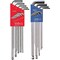 Eklind Ball End Hex Key Set, 22-Piece, Steel, Nickel-Plated 17322 - alternate 1