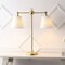 Jonathan Y Ruth 31" 2-Light Contemporary Farmhouse Adjustable Metal Library LED Table Lamp, Gold Painting JYL3074A - alternate 7