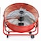 Vie Air 24 Inch Commercial Floor Drum Fan in Red VA-24MC - alternate 6