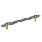Amerock London 8 in 203 mm Center-to-Center Black Chrome/Golden Champagne Cabinet Pull BP36663BCRBBZ - alternate 1