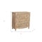 Homeroots 36" Antique White Solid Wood Three Drawer Dresser 489223 - alternate 3