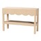 Bali & Pari Mason Grasscloth Console Table with Scalloped Apron 266-14584-ZORO - alternate 1