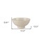 Homeroots 12" Cream Ceramic Round Pedestal Centerpiece Bowl 609342 - alternate 3