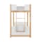 Flash Furniture Dallas Bunk Bed Twin Over Twin, Convertible Solid Wood Bunk Bed Frame w/Ladder, White/Natural MG-0900-30-TTB-WHNAT-GG - alternate 6