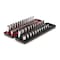 Tekton 1/4 Inch Drive 6-Point Socket Set with Rails and Trays, 50-Piece 5/32-9/16 in., 4-15 mm SHD90215 - alternate 1