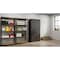 Hirsh Storage Cabinet, 72 in H, 36 in W, 18 in D, Recessed Twist, Keyed, Black, 4 Shelves 22005 - alternate 9