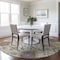 Homeroots 8' Ivory Brown And Green Round Oriental Washable Indoor Outdoor Area Rug 597694 - alternate 5