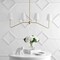 Jonathan Y Signe 47.5" 4-Light Classic Minimalist Iron Linear LED Pendant, Gold Painting JYL7913A - alternate 6