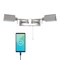 Jonathan Y Arlo 54" 2-Light Farmhouse Industrial Double Swing Arm Iron LED Wall Sconce w/Pull-Chain USB Chargin JYL6016B - alternate 12