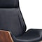 Homeroots Black Rosewood and Silver Adjustable Height Swivel Rolling Executive Office Chair 644526 - alternate 6