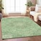 Homeroots 5' X 8' Artichoke Green And Ivory Medallion Washable Indoor Outdoor Area Rug 617450 - alternate 7
