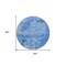 Homeroots 8' Navy Blue And Ivory Round Abstract Washable Indoor Outdoor Area Rug 602727 - alternate 5