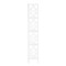 Homeroots 62" White Metal Corner Bookcase 366068 - alternate 7