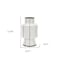 Homeroots 13" White And Black Striped Ceramic Cylinder Table Vase 608358 - alternate 4