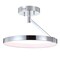 Jonathan Y Owen 17.5 in. Dimmable Integrated LED Metal Semi-Flush Mount, Chrome JYL7016A - alternate 1