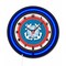 Holland Bar Stool United States Coast Guard 19 Double Neon Wall Clock Clk19BK - alternate 1