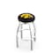 Holland Bar Stool Co 36" Chrome Iowa Swivel Bar Stool, Accent Ring L8C2C36IowaUn - alternate 1