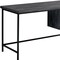 Homeroots 55" Gray and Black Computer Desk With Three Drawers 333553 - alternate 3