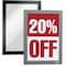 Zoro Select Sign Holder, 5-1/2" x 8-1/2", PVC, PK2 491323 - alternate 1
