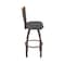 Holland Bar Stool Co Eleanor 30in Swivel Bar Stool with Bronze Finish, Medium Back and Canter Storm Seat 880 - alternate 7
