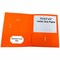 Business Source Letter Portfolio, Orange, 25PK BSN78554 - alternate 1