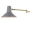 Jonathan Y Hygge 16" Swing Arm 1-Light Modern Midcentury Iron USB Charging Port LED Sconce, Grey/Brass Gold JYL1302C - alternate 7