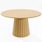 Homeroots 52" Brown Solid Wood Pedestal Base Round Top Dining Table 721013 - alternate 1