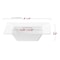 Smarty Had A Party 12 oz. White Square Plastic Soup Bowls (120 Bowls), 120PK 6911-CASE - alternate 5