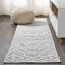Jonathan Y Ararat High-Low Pile Moroccan Diamond Modern Black/Ivory 2 ft. x 10 ft. Indoor/Outdoor Runner Rug SBH105B-210 - alternate 1