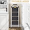 Wrightmaster 4.1 ft. Metal Lightweight Step Ladder, 9 ft. Reach, with Safety Lock Design 800 lbs. Load Capacity ZOR-WK24-4-W-DF - alternate 8