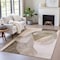 Homeroots 10' X 14' Taupe And Beige Abstract Washable Indoor Outdoor Area Rug 630464 - alternate 4