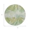 Homeroots 8' Green And Ivory Round Abstract Washable Indoor Outdoor Area Rug 631343 - alternate 4