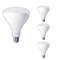 Bulbrite LED Filament 15W Dimmable BR40 Light Bulbs, Frost Glass, Medium E26 Base, 3000K, 1100lu, 4PK 862802 - alternate 1