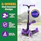 Lifemaster Kids 3-Wheel Scooter with Foldable Seat, LED Wheels, Adjustable Handlebar, Indoor/Outdoor Purple LIFMS47 - alternate 6