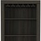 Homeroots 26in Dark Brown Laminate Bar Cabinet With Four Shelves 477750 - alternate 2