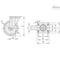 Elesa 451421 Medium-heavy duty castors Mould-on polyurethane coating plate bracket 451421 - alternate 2