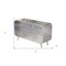 Homeroots 44in Silver Aluminum Enclosed Storage TV Stand 489549 - alternate 2