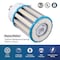 Euri Lighting LED Corn Bulb, 80/100/120W, 18240 lm, 400W MHL Eq., 3CCT, E39, 100-277V, DLC/UL/RoHS ECB120W-303sw - alternate 5